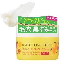 Perfect One Focus Smooth Cleansing Balm 2.6 oz (75 g) (Smooth Cleansing Balm VC7 Single Item) Perfect One FOCUS W Face Wash Necessary Eyelash Can Be Applied