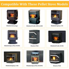 H5886 Auger Motor for Whitfield Advantage 2, Advantage II-T & II, Advantage Plus, Profile 30 & 20, Quest, Lennox Winslow PS40 &PI40 Pellet Stoves Inserts, 1 1RPM Auger Motor for Lennox & Whitfield