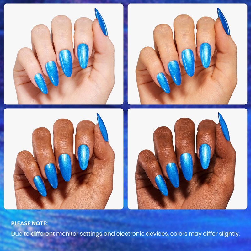 beetles Gel Polish Navy Blue Gel Nail Polish 0.51OZ Dark