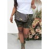 Voghtic Womens Camo Active Shorts High-Waisted Camouflage Cargo Army Fatigue