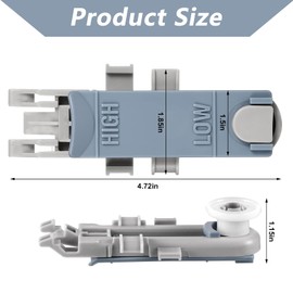 JESE WP8561996 Dishwasher Upper Rack Wheel Adjuster, Fit for Whirl.pool, May.tag, Kitchen.Aid, Magic-Chef, Replace # W10889280 8561996 B0050O2HIO B00JLMM1V4