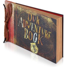 Adventure Book Handcrafted Diary Photo Scrapbook,Tailored for Preserving Cherished Moments,Gift for Couples' Anniversaries,Weddings,Globetrotters,Birthdays,Christmas & Note-taking Gifts