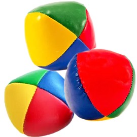 SovZovy Set di 3 palline da giocoleria, Rivestimento Impermeabile,Riempiento di Paline da Giocoleria per principianti, colori vivaci per migliorare le capacità motorie