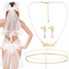 Tondiamo 6 Pcs Bride Swimsuit Outfit Bachelorette Party Decorations, Bikini