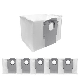 6 Pcs Replacement Refill Dust Bags Compatible with Roborock Q10 S5+, Q10 X5+, Q7 M5+, Q5 Max+, Q5+, S8 Pro Ultra, S8+, Q7 Max+, Q8 Max+, Robotic Vacuums 3L Large Capacity