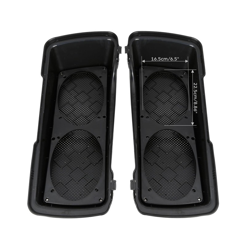 XFMT Dual 6x9 Speaker Lids Compatible with Harley Touring Saddlebag