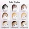 EMMOR Clip in Bangs, 100% Human Hair Bangs with 3