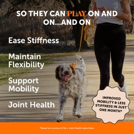 Pet Honesty Hip & Joint Health Soft Chews for Dogs, Joint Supplement with Glucosamine Chondroitin, MSM, Turmeric, Joint Support + Mobility, May Reduce Occasional Discomfort (Chicken 90 Count)