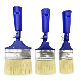 3 Piece Brush Set, Swivel Brushes, Wall and Ceiling Brushes, Long Reach Brushes, Decorative Brushes, Easy to Clean and Reuse