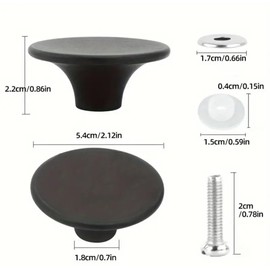 Kjzeex Universal Stainless Steel Replacement Knob Handle,Dutch Oven Knob Bakelite Replacement Knob Pot Lid Handle Compatible, for Casserole Pots Dishes Saucepans