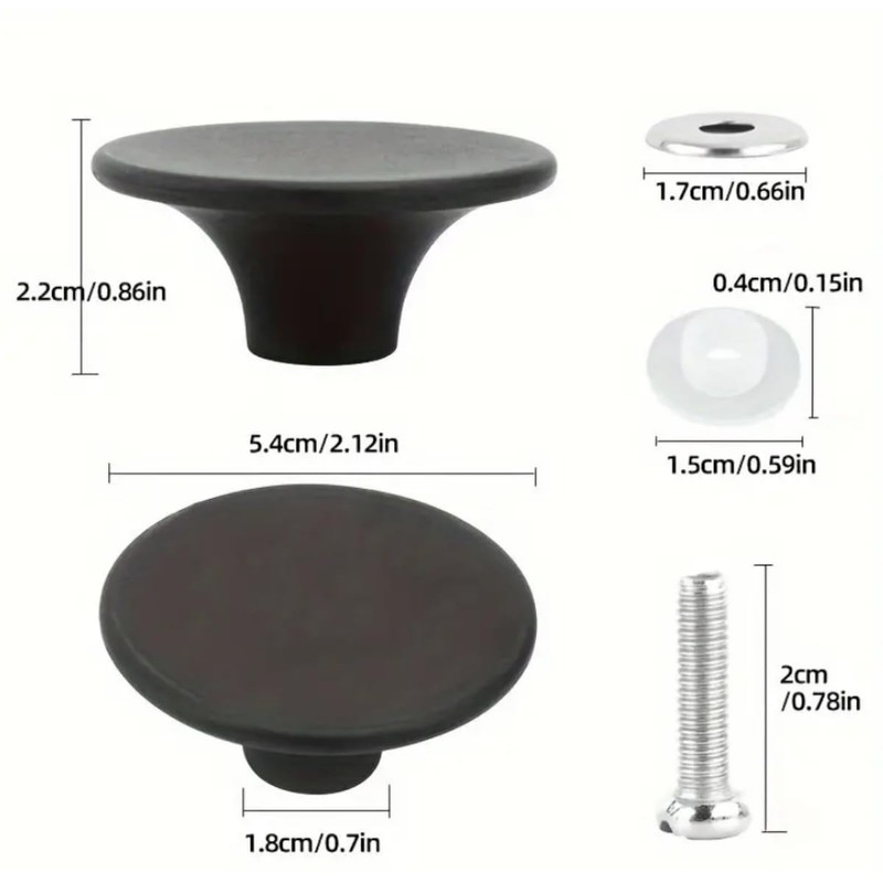 Kjzeex Universal Stainless Steel Replacement Knob Handle,Dutch Oven Knob Bakelite