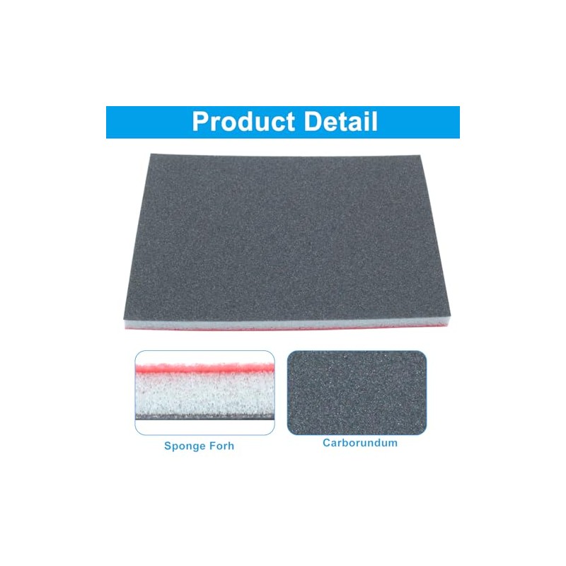 20Pcs 600 Grit Sanding Sponge, 4" x 3" Soft and