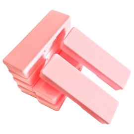 Manicure Tool Box, 8 Pieces Clear Box for Nail Tool, Transparent Personal Nail Box for Manicure, Plastic Nail Art Tool Box Storage Organizer Case Container for Organizing (pink-7.1x1.96x1.18)