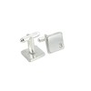 Square Cufflinks with ‘3’ Engraved - 3rd Anniversary