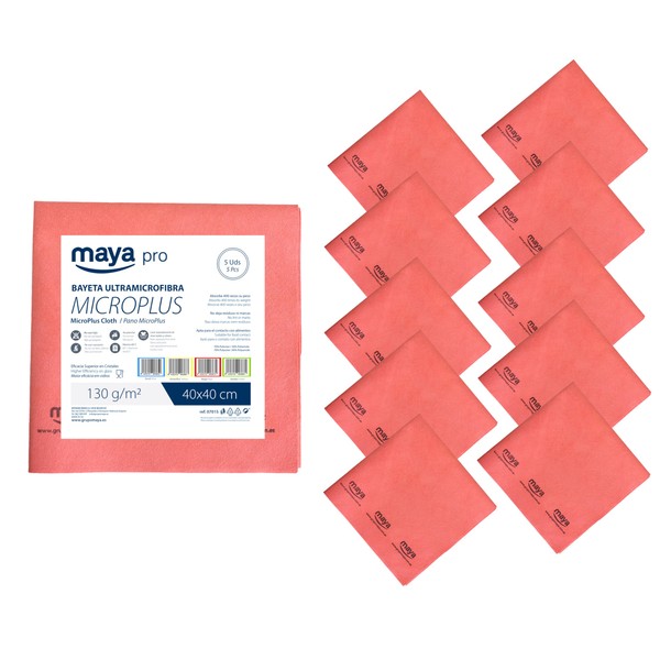 Maya MICROPLUS Cloth. Especially for Tableware and Glass. Leaves No