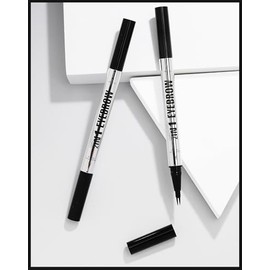 Zweizinkiger Augenbrauenstift, wasserfester 2-in-1-Flüssiger Augenbrauenstift(Dunkelbraun)