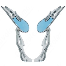 Amavoler Chrome Motorcycle Rearview Side Mirrors For Sportster XL 883 1200 Road King V-Rod Street Glide Electra Glide Dyna Softail 1990-2022