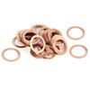 YXQ 22x27x1.5mm Copper Crush Washer Flat Ring Seal Gasket Fitting