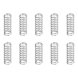 DTGN 0.5x5x15mm(DxODxL) Compression Spring - 50Pack - Good for Machinery - Spring Steel Extension Spring - Gray