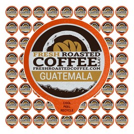 Fresh Roasted Coffee LLC, Guatemala Huehuetenango Coffee Pods, Medium Roast, 72 Count