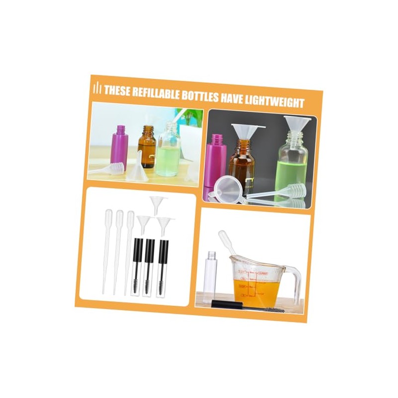 9juego Tubos De Rímel Vacíos Reutilizables Para Diy Con Embudo
