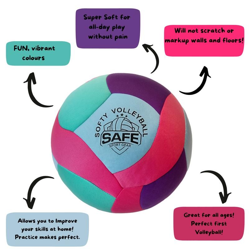 Softy Volleyball - Teal - Super Soft Volleyball Designed for