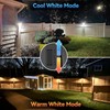 Bridika Solar Fence Lights Warm White & White, Solar Outdoor