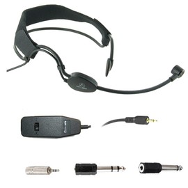 AV-JEFE AVL606 Professional Headset Microphone with 3.5mm & 6.3mm Stereo Plug for Camcorders, Digital Recorders, Bus PA Systems_ Gooseneck Boom for Precise Positioning