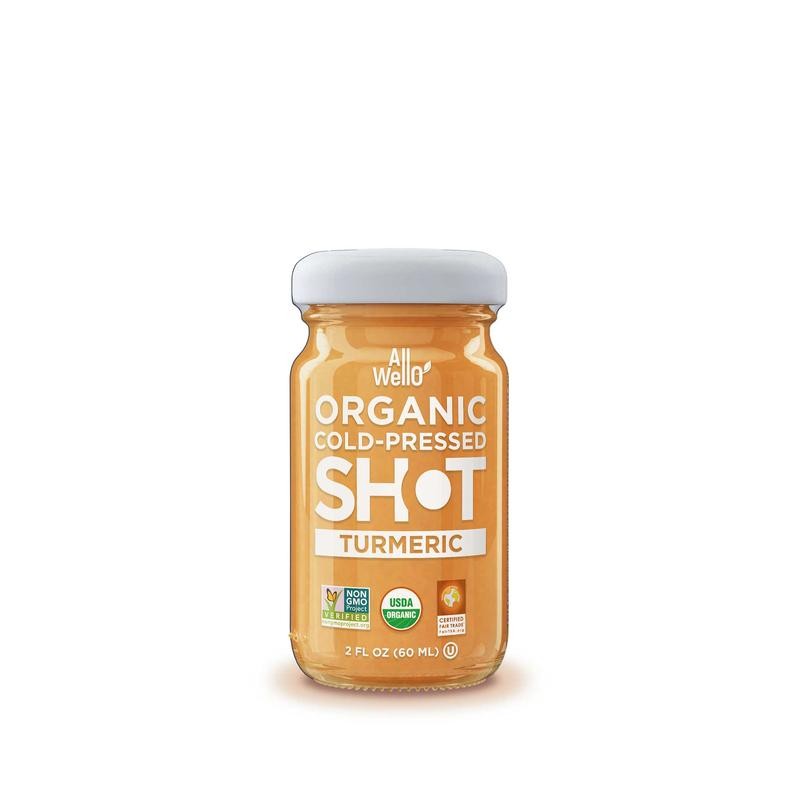 Organic Cold-Pressed Turmeric Shot - 6 or 12 Pack -