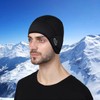 Kgtee Winter Helmet Liner Skull Cap, Fleece Lined Warm Cycling