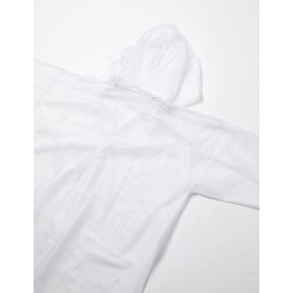 [カジメイク] ビニールレイン 上下組 レインスーツ クリア L