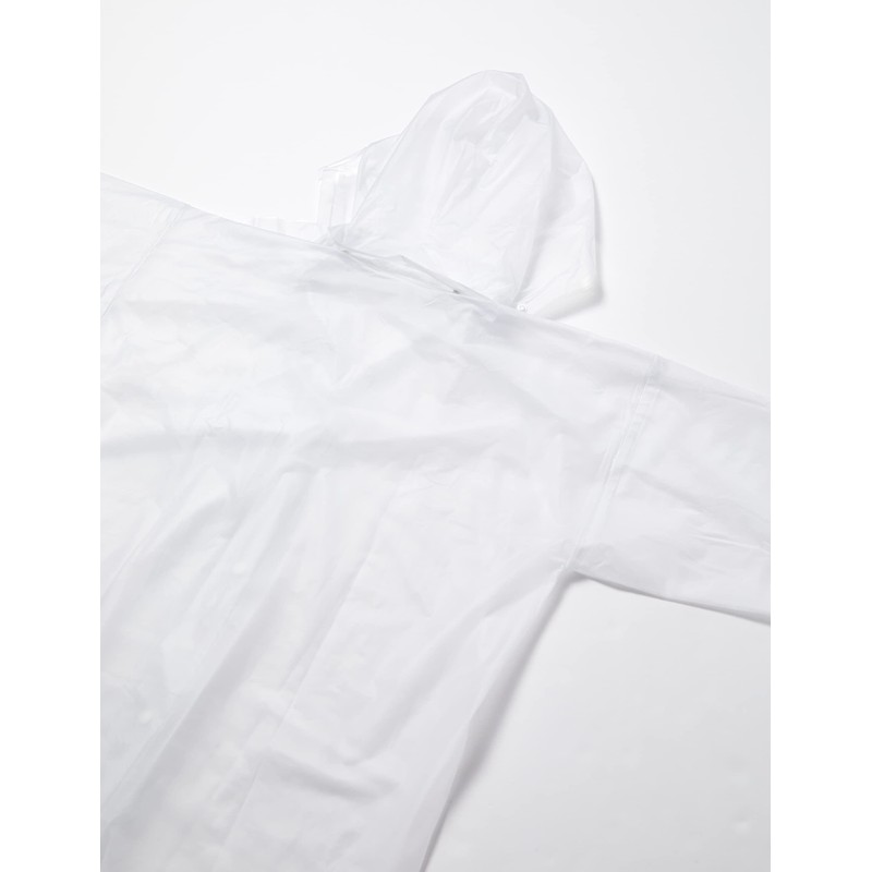 [カジメイク] ビニールレイン 上下組 レインスーツ クリア L