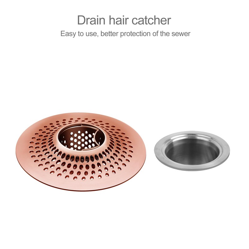 LEKEYE Shower Drain Hair Catcher/Bathroom Drain Cover/Bathtub Drain Strainer/Shower Stall