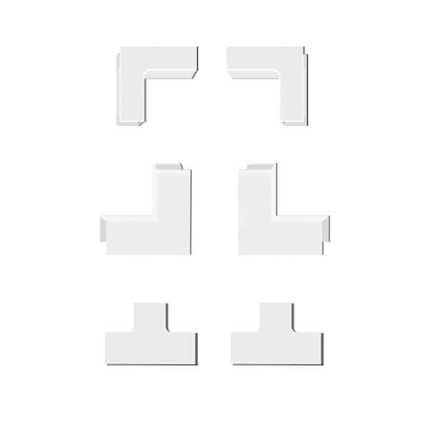 Connector Accessory Pack for Delamu Cable Concealer CC01, 2 Inside