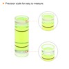 sourcing map 6pcs Small Cylindrical Bubble Level Vials 9x25mm PMMA