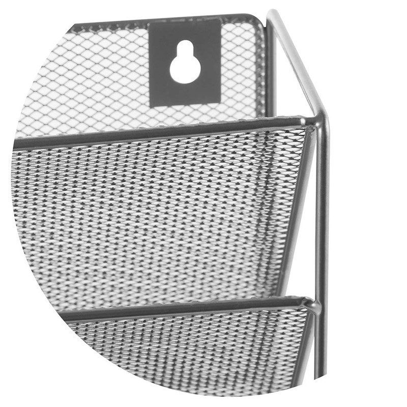 Easepres File Organizer Mesh 5-Tier Black Hanging File Organizer Vertical