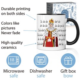 Hamilton Musical Novelty Hamilton King George Chorus Mug Gifts, Novelty King George III Hamilton Birthday Gift for Musical Players, Student, Music Lovers, Women, Men, Teenager Girls, Daughter, Son-39