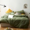 AShanlan Bed Linen Set 140 x 200 cm Olive Green