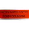 Ali's DIY Sewer Pipe Below Warning Caution Tape - 30