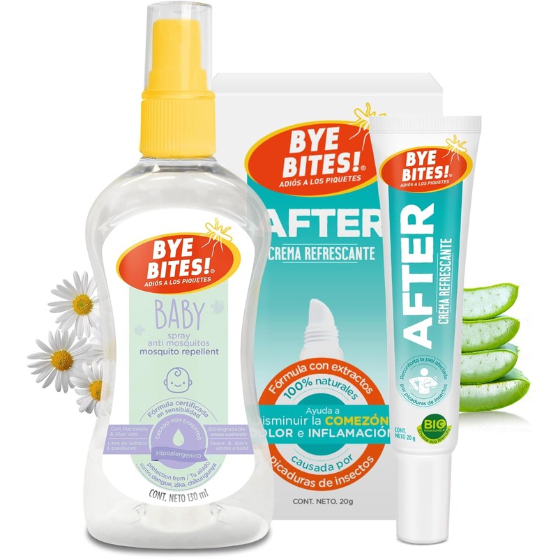 BYE BITES Repelente de Mosquitos para Bebe BABY 130 ml