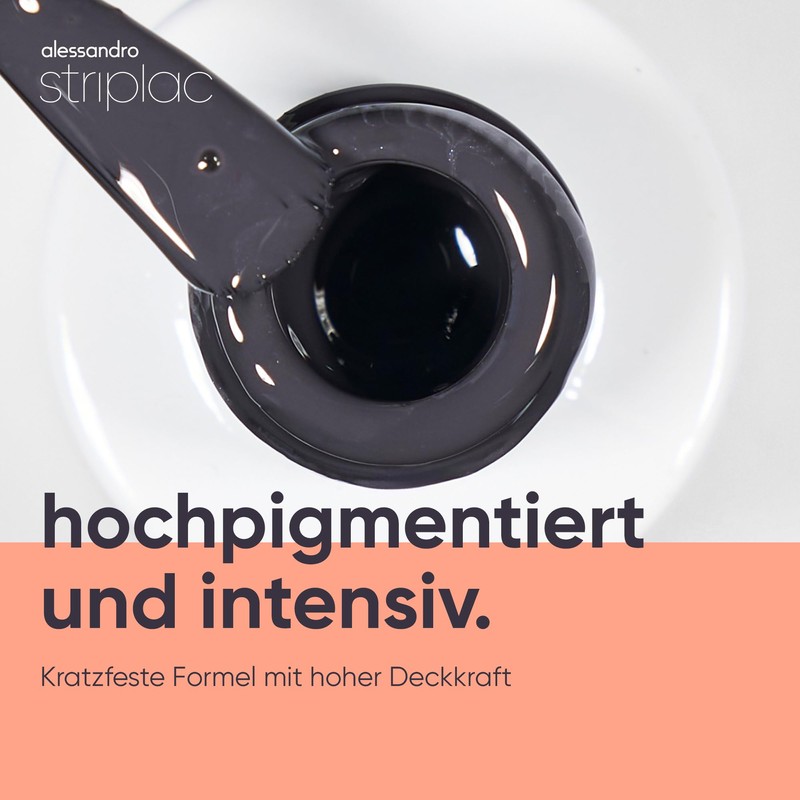 alessandro Striplac UV-Nagellack New York Grey - Deckend & Kratzfest