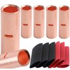 SVAAR 6 PCS 0000 Gauge Non Insulated Butt Connectors 4/0