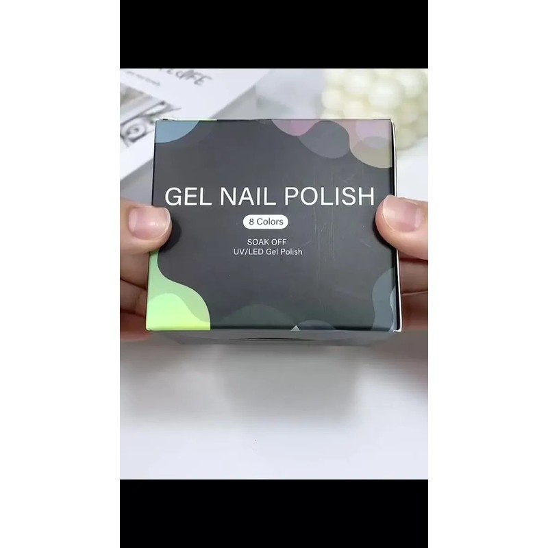 Gel Esmalte Para Uñas Uv Led Semipermanente 8 Colores