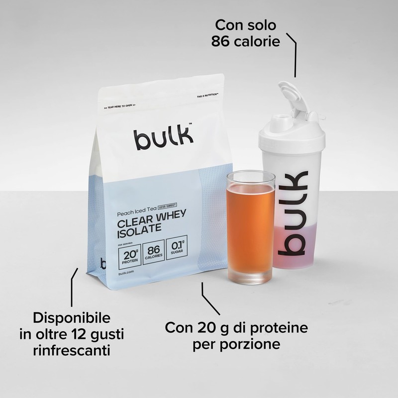 Bulk Clear Whey Isolate Meno Dolce | Tè Freddo alla