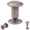100 Sets Chicago Screws Belt Screw Rivets 7mm Nickel-Antique