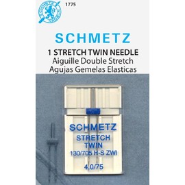SCHMETZ Twin Stretch (130/705 H-S ZWI) Sewing Machine Needles - Carded - Size 4.0/75