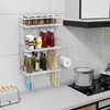 FLOLXNB Over The Toilet Storage,3-Tier Bathroom Organizer Shelves with Paper
