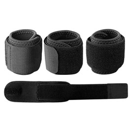 Wrist Brace with Adjustable Strap for Support and Stabilisation during Sports and Fitness Black (Pack of 1)