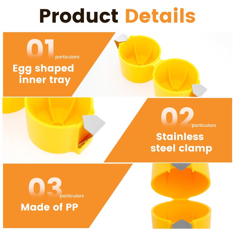 3Pcs Egg Shell Opener, Handheld Egg Opener Tool, Portable Egg