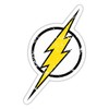 Spreadshirt Justice League Flash Logo Vintage Sticker, 10 x 10